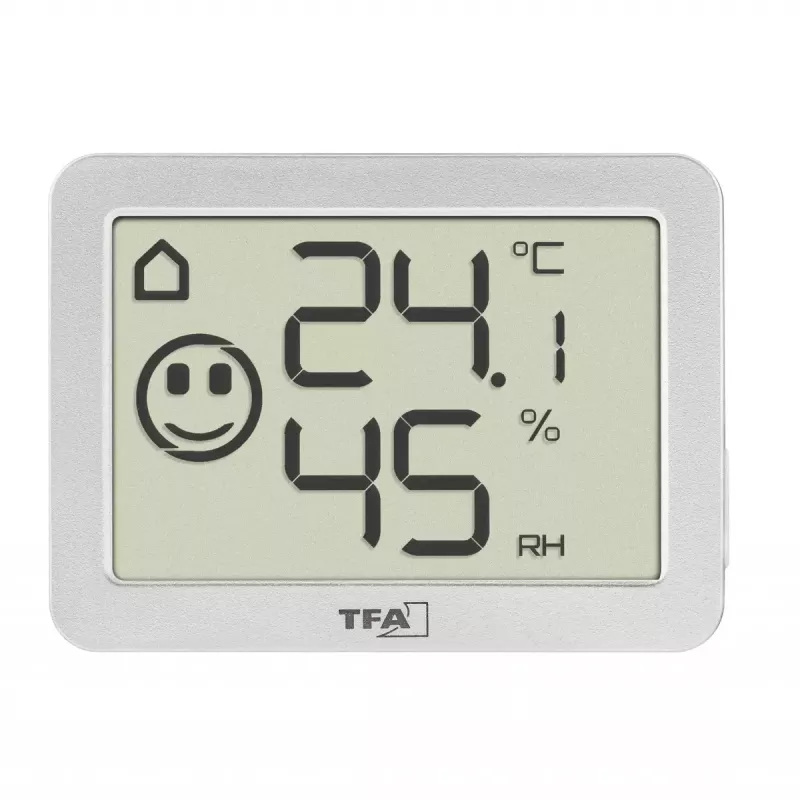 Telpu temperatūras un mitruma sensors TFA-Dostmann 30.5055.02 brīvi stāvošs bezvadu