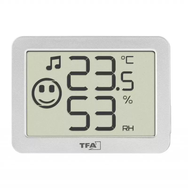 Telpu temperatūras un mitruma sensors TFA-Dostmann 30.5055.02 brīvi stāvošs bezvadu