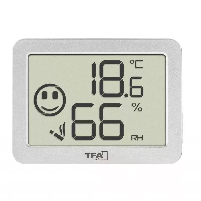 Telpu temperatūras un mitruma sensors TFA-Dostmann 30.5055.02 brīvi stāvošs bezvadu