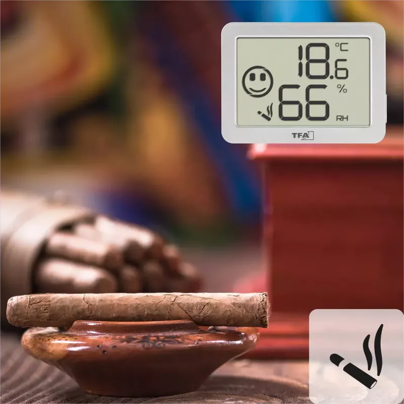 Telpu temperatūras un mitruma sensors TFA-Dostmann 30.5055.02 brīvi stāvošs bezvadu