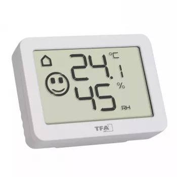 Telpu temperatūras un mitruma sensors TFA-Dostmann 30.5055.02 brīvi stāvošs bezvadu