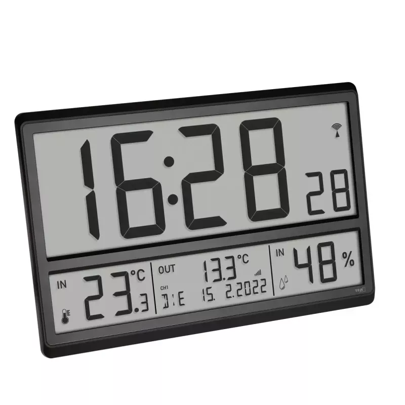 Digitālais modinātājpulkstenis TFA-Dostmann 60.4523.01 melns LCD