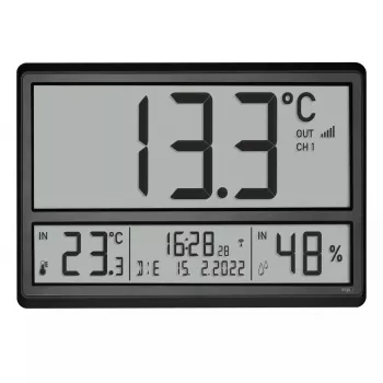 Digitālais modinātājpulkstenis TFA-Dostmann 60.4523.01 melns LCD