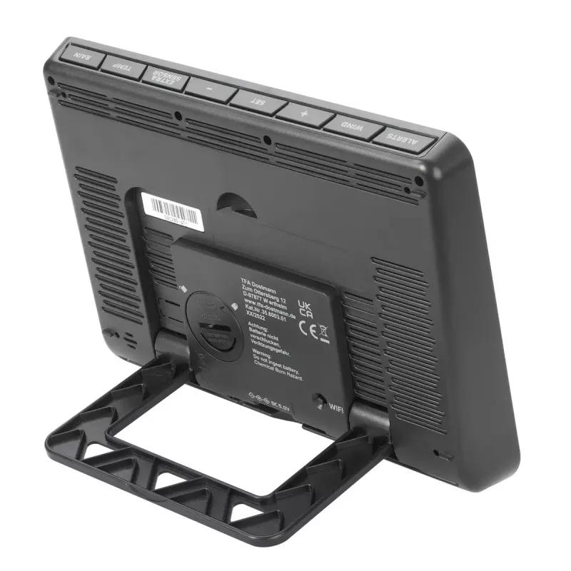 TFA-Dostmann View Pro Melns DC/Baterijām Wi-Fi anemometrs termometrs higrometrs barometrs
