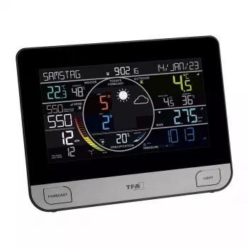 TFA-Dostmann View Pro Melns DC/Baterijām Wi-Fi anemometrs termometrs higrometrs barometrs