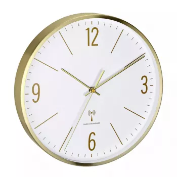 Analog clock TFA-Dostmann 60.3534.53 Round Gold baterija AA 1.5V