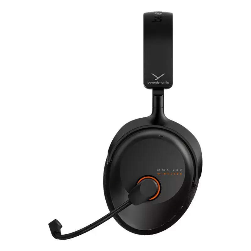 Austiņas Beyerdynamic MMX 230 — vadu un bezvadu, USB-C, Bluetooth, apkārtauss, 20–20000 Hz, 1,8 m kabelis, melnas