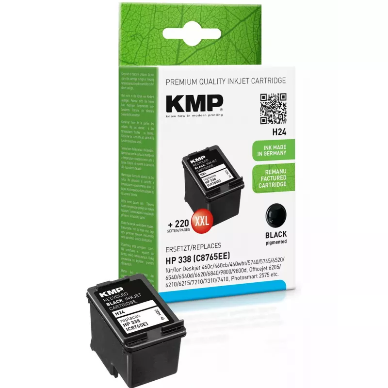 KMP HP C8765E Nr.338 melna kasetne