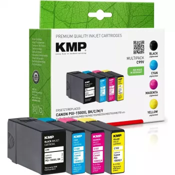 Kārtridžu komplekts KMP C99V Multipack BK/C/M/Y savietojams ar Canon PGI-1500 XL