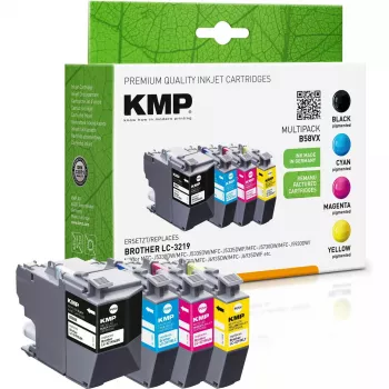Kārtridžs KMP Brother LC3219VALDR Multip. Melns