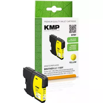 KMP Brother LC-1100Y dzeltena atjaunota kasetne
