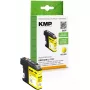 Kasetne KMP Brother LC-123Y dzeltena, atjaunota