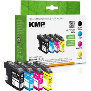 Cartridge KMP Brother LC-123 VALBPDR Multipack 4x 600 S B60V