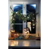 Galda lampa Krinner LUMIX Deco Glass Basic LED - caurspīdīga, bambusa, stikla