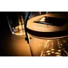Galda lampa Krinner LUMIX Deco Glass Basic LED - caurspīdīga, bambusa, stikla