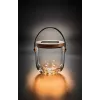 Galda lampa Krinner LUMIX Deco Glass Basic LED - caurspīdīga, bambusa, stikla
