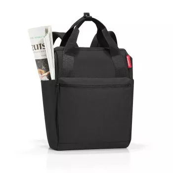Plecu soma Reisenthel allrounder R poliesters melna sievietēm 12L