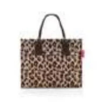 Tote soma Reisenthel daily shopper melna brūna poliestera