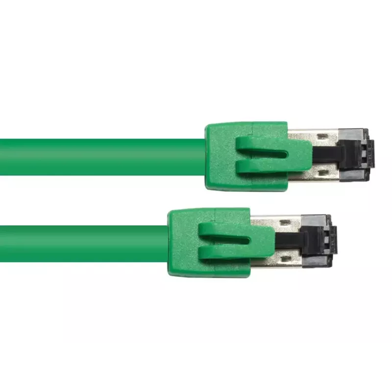 Tīkla kabelis Alcasa 8080-100G zaļš 10 m Cat8.1 S/FTP