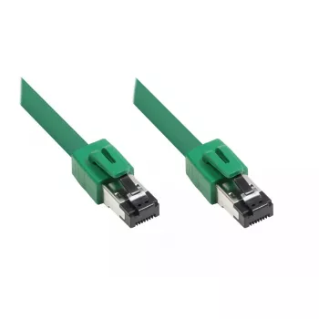 Tīkla kabelis Alcasa 8080-100G zaļš 10 m Cat8.1 S/FTP