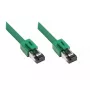 Tīkla kabelis Alcasa 8080-100G zaļš 10 m Cat8.1 S/FTP