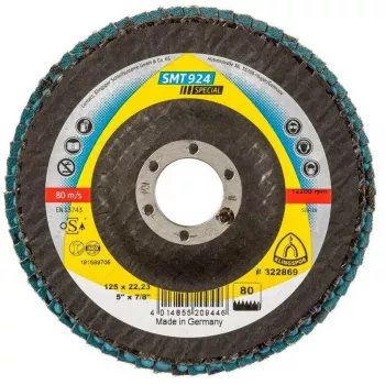 Abrazīvs mopu disks KLINGSPOR SMT 924 125x22.23 mm Grauds 80