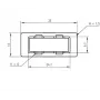 Vāciņš SC-Duplex adapterim Telegärtner B00012A0011, melns