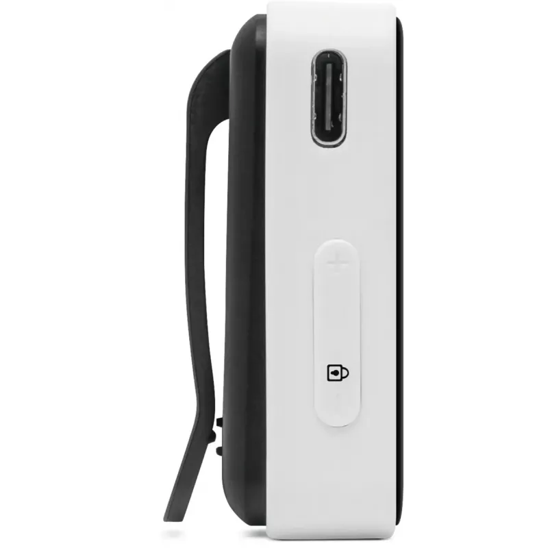 Portatīvs radio TECHNISAT DIGITRADIO mobil 2 — DAB+ / FM, OLED 0,91 collas, 3,5 mm, USB-C, Li-Ion 500 mAh, melns/baltss