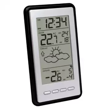 Digitālā meteoroloģiskā stacija Technoline WS 9130-IT melna sudraba