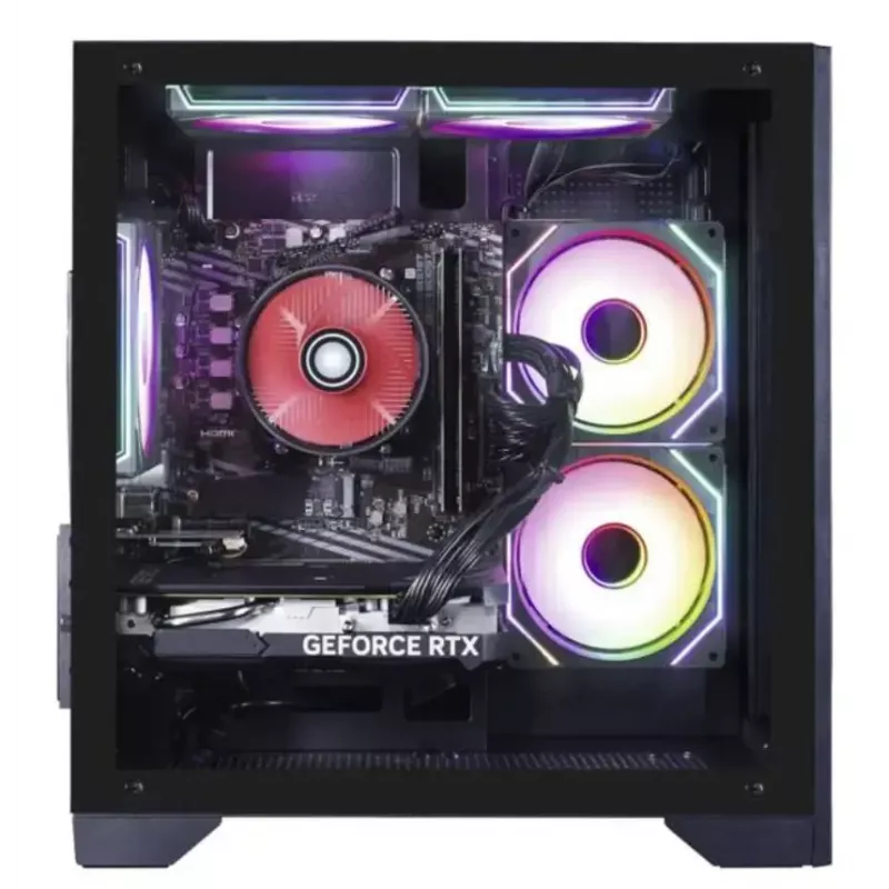 PC darbstacija Hyrican PCK07796 — AMD Ryzen 7 5700X, 16 GB DDR4, 1 TB SSD, NVIDIA GeForce RTX 5060 Ti, Windows 11 Home, melna
