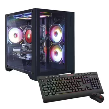 PC darbstacija Hyrican PCK07796 — AMD Ryzen 7 5700X, 16 GB DDR4, 1 TB SSD, NVIDIA GeForce RTX 5060 Ti, Windows 11 Home, melna