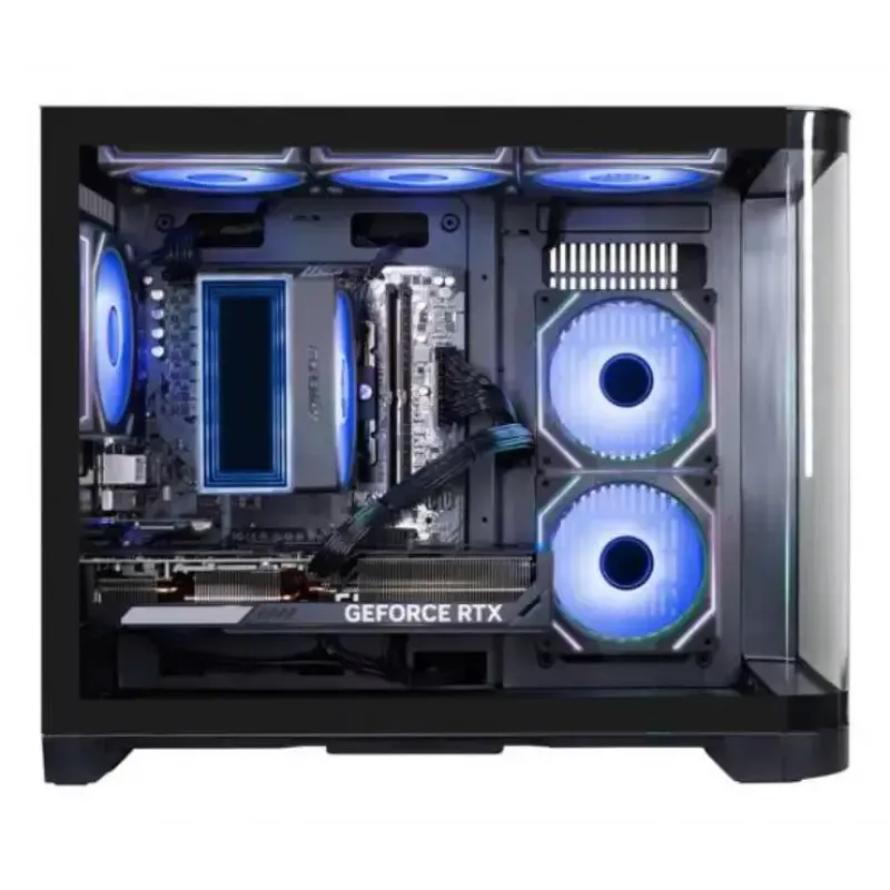 PC darbstacija Hyrican PCK07804 — AMD Ryzen 7 5700X, 16 GB DDR4, 1 TB SSD, NVIDIA GeForce RTX 5070, Windows 11 Home, 750 W, melna