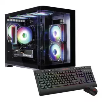PC darbstacija Hyrican PCK07804 — AMD Ryzen 7 5700X, 16 GB DDR4, 1 TB SSD, NVIDIA GeForce RTX 5070, Windows 11 Home, 750 W, melna