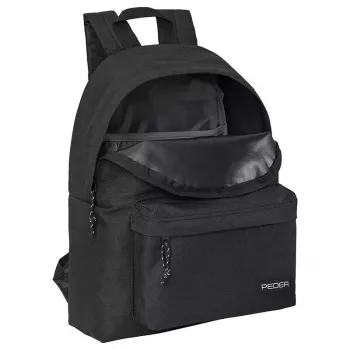Mugursoma PEDEA Style 33,8 cm (13,3 collu) ierīcēm, melna, 1 priekšējā kabata, pārnēsāšanas rokturis, plecu siksna