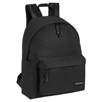 Mugursoma PEDEA Style 33,8 cm (13,3 collu) ierīcēm, melna, 1 priekšējā kabata, pārnēsāšanas rokturis, plecu siksna