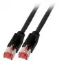Tīkla kabelis EFB Elektronik K8708SW.1 RJ-45 Cat6a 1 m Melns