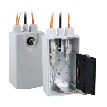 Šķiedru optiskais adapteris EFB Elektronik LOGON LFH015 LC/SC, pelēks, plastmasas korpusā, 103×93×185 mm