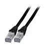 Tīkla kabelis EFB Elektronik K5538SW.2 RJ-45 Cat6a 2m Melns