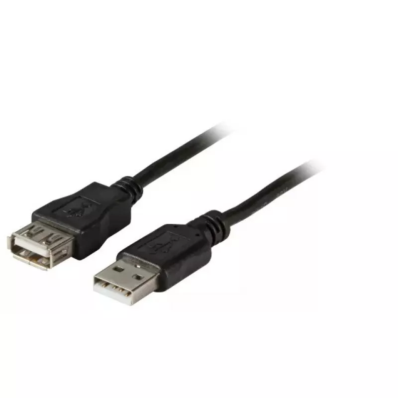 USB kabelis EFB Elektronik K5248.1 1m USB A Melns
