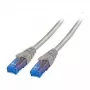 Tīkla kabelis EFB Elektronik K8109GE.5 Cat6a U/UTP pelēks, 5 m, RJ-45 uz RJ-45, zelta kontakti