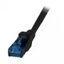 Tīkla kabelis EFB Elektronik K8109SW.5 — Cat6a U/UTP, 5 m, RJ-45 uz RJ-45, apzeltīti kontakti, melns