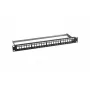 Patch panel 1U EFB Elektronik B37200100TS.24 — 10GBase-T, 10 Gigabit Ethernet, RJ-45, melna, 482.6 mm platums