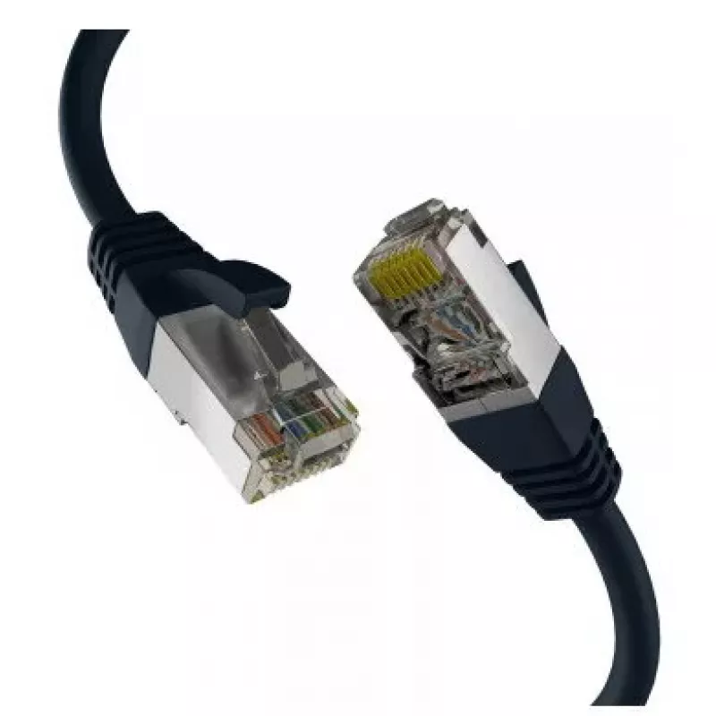 Tīkla kabelis M-Cab EC020200306 RJ-45 Cat8.1 7,5 m Melns