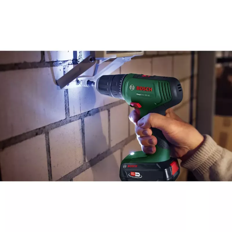 Bezvada urbis Bosch EasyDrill 18V-40, 2 ātrumu, 13 mm bezatslēgas patrona