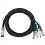 InfiniBand/šķiedru optiskā kabeļa BlueOptics Q28-4S28-DAC-1M-PS-BL 1m QSFP28 4xSFP28