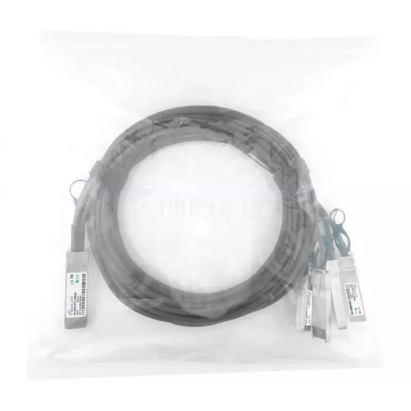 Tīkla kabelis BlueOptics YFNDD-BL QSFP28 4xSFP28 InfiniBand 2m oranžs