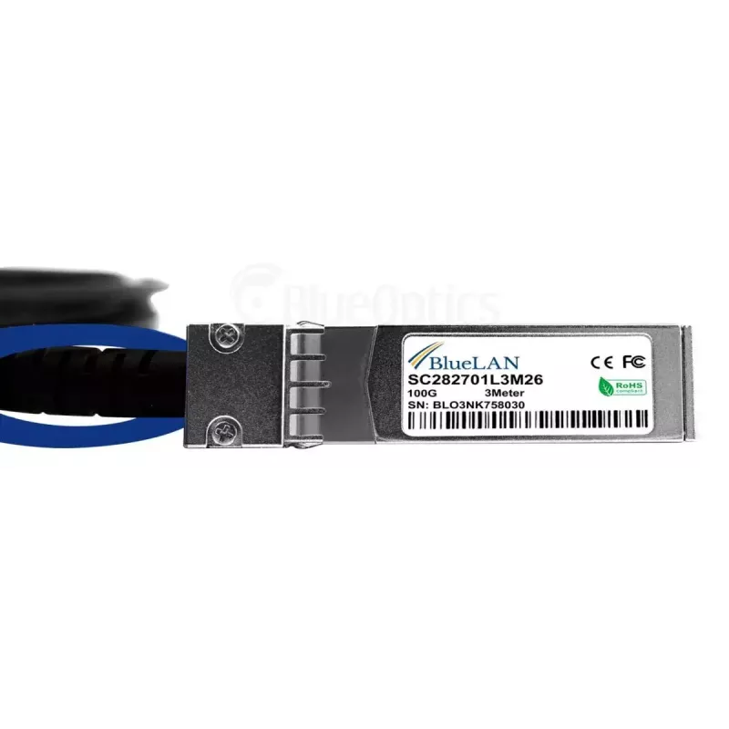 Tīkla kabelis BlueOptics YFNDD-BL QSFP28 4xSFP28 InfiniBand 2m oranžs
