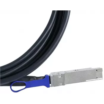 BlueOptics QDD-400-CU2M-BL InfiniBand optiskās šķiedras kabelis 2 m QSFP-DD melns