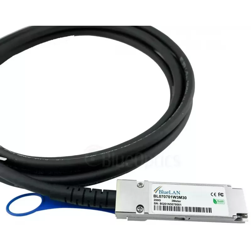 InfiniBand/optiskās šķiedras kabelis BlueOptics P06149-B24-BL 2 m QSFP56 vīr.-vīr.