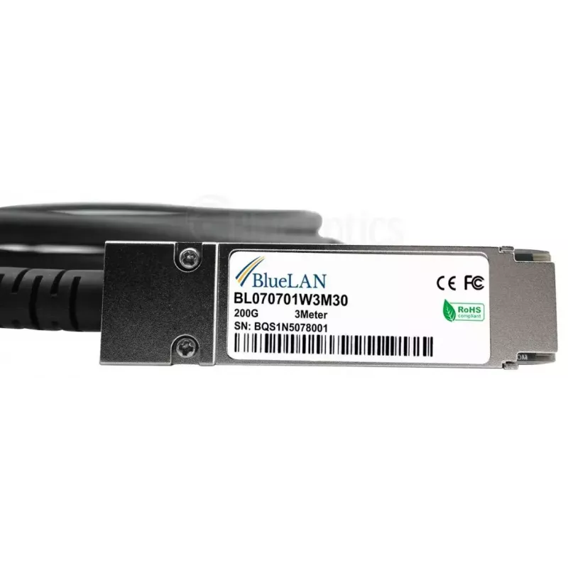 InfiniBand/optiskās šķiedras kabelis BlueOptics P06149-B24-BL 2 m QSFP56 vīr.-vīr.
